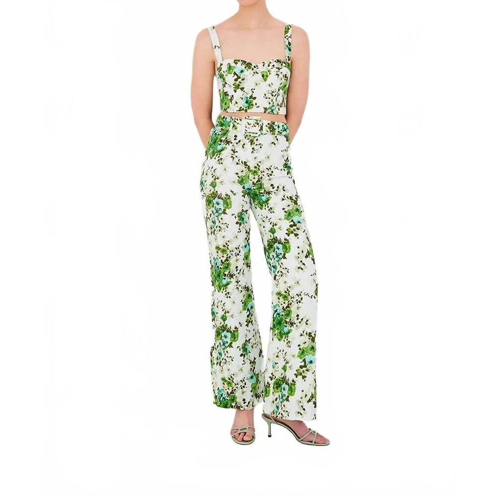 NEW CARA CARA mayflower wide leg pants in wildair mint